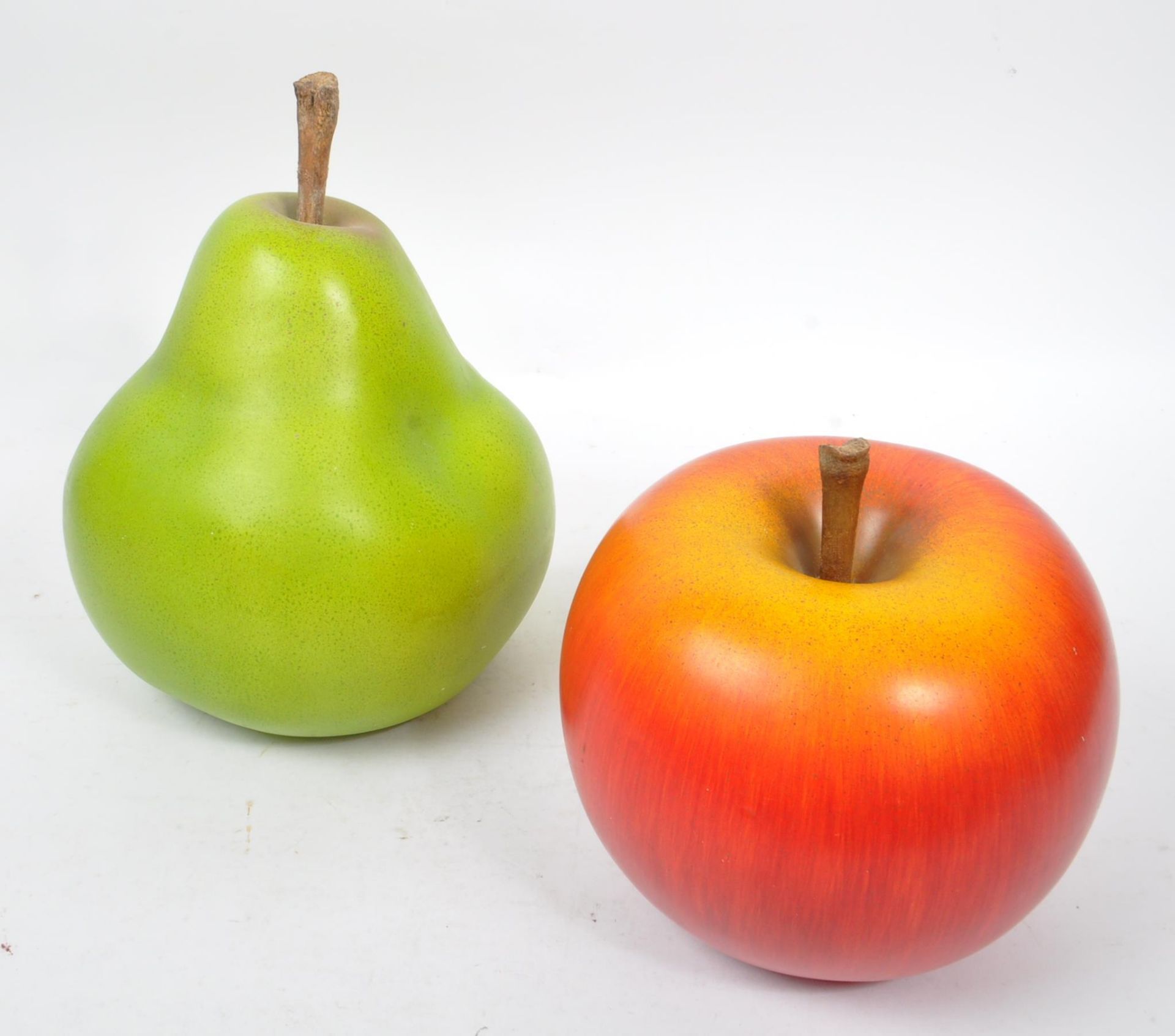 TWO OVERSIZED CERAMIC FRUIT SCULPTURES - Image 2 of 9