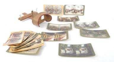 CIRCA. 1970S STEREOSCOPE VIEWER WITH SLIDES OF JAPAN