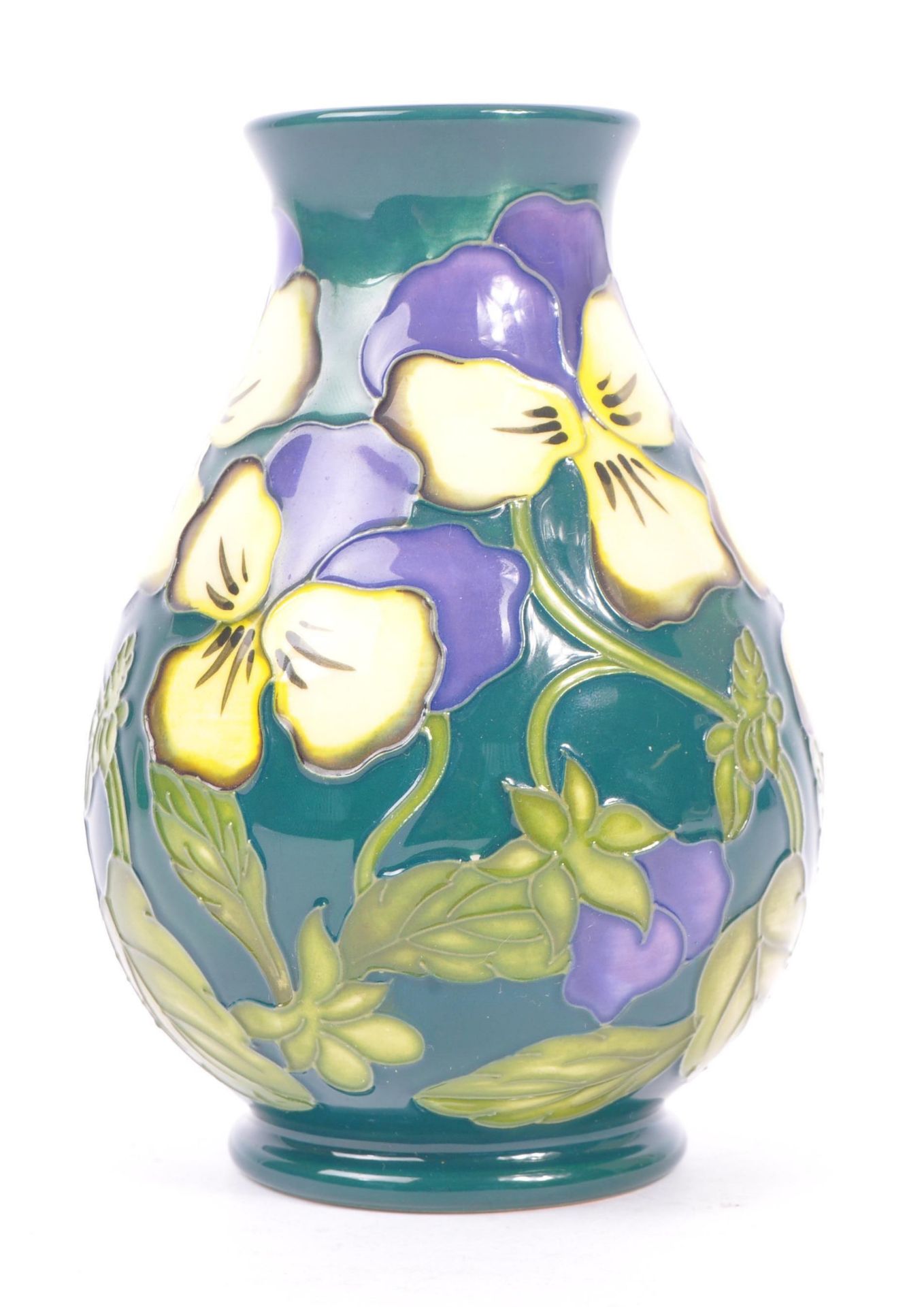 MOORCROFT - SUE POINTON - HEARTSEASE VASE - Image 2 of 6