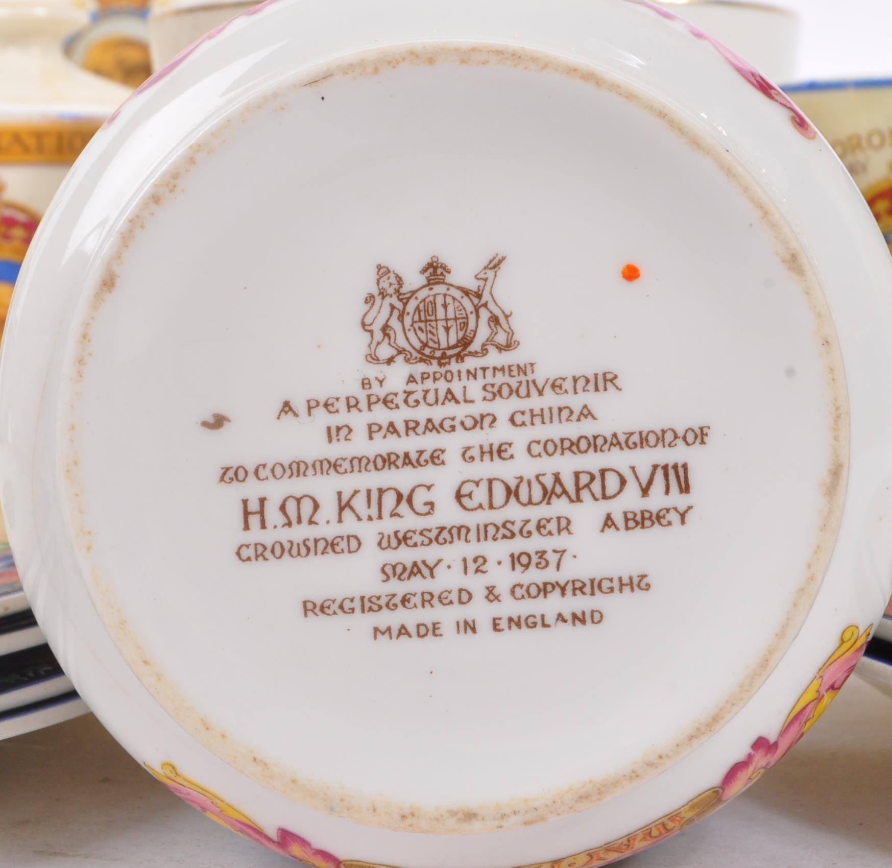 CHINA TEA SERVICE COMMEMORATE CORONATION KING EDWARD VIII - Image 9 of 13