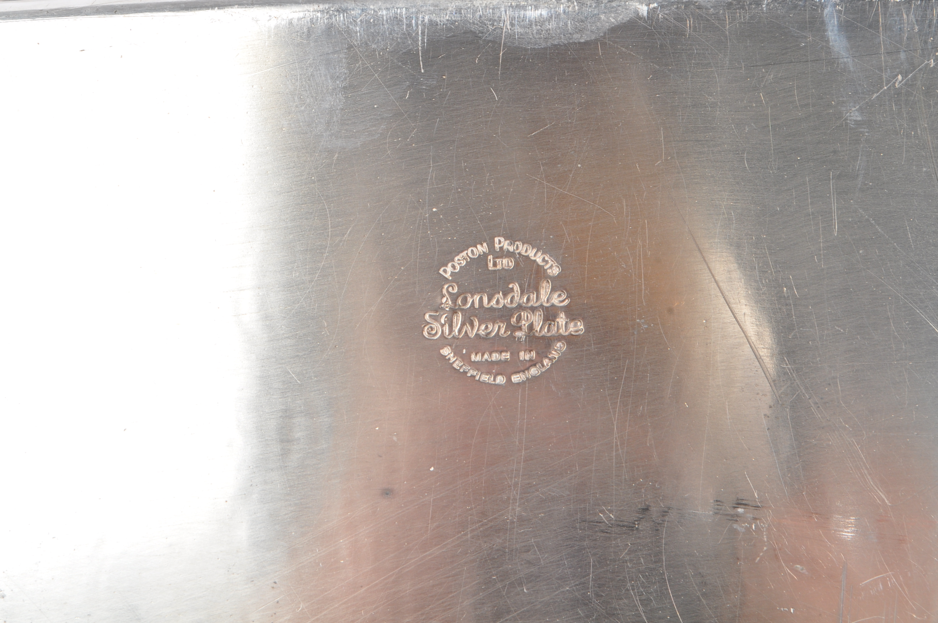 POSTON PRODUCTS LTD LONSDALE SILVER PLATE TRAY - Image 8 of 8