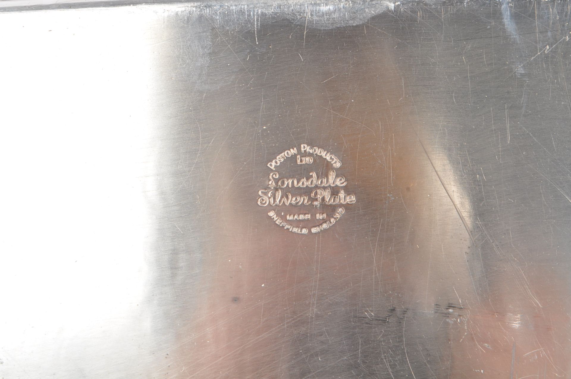 POSTON PRODUCTS LTD LONSDALE SILVER PLATE TRAY - Bild 8 aus 8