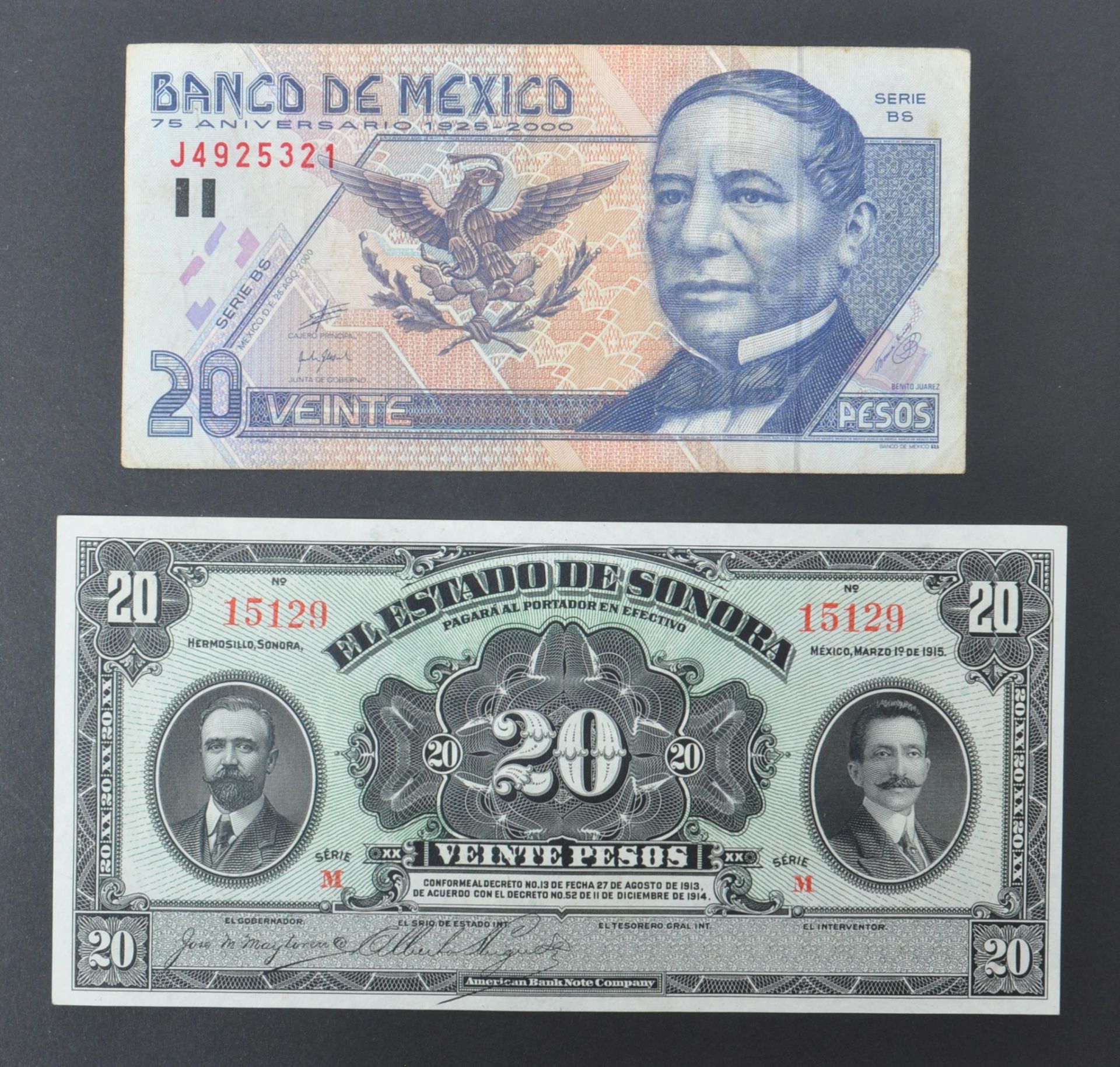 COLLECTION INTERNATIONAL UNCIRCULATED BANK NOTES