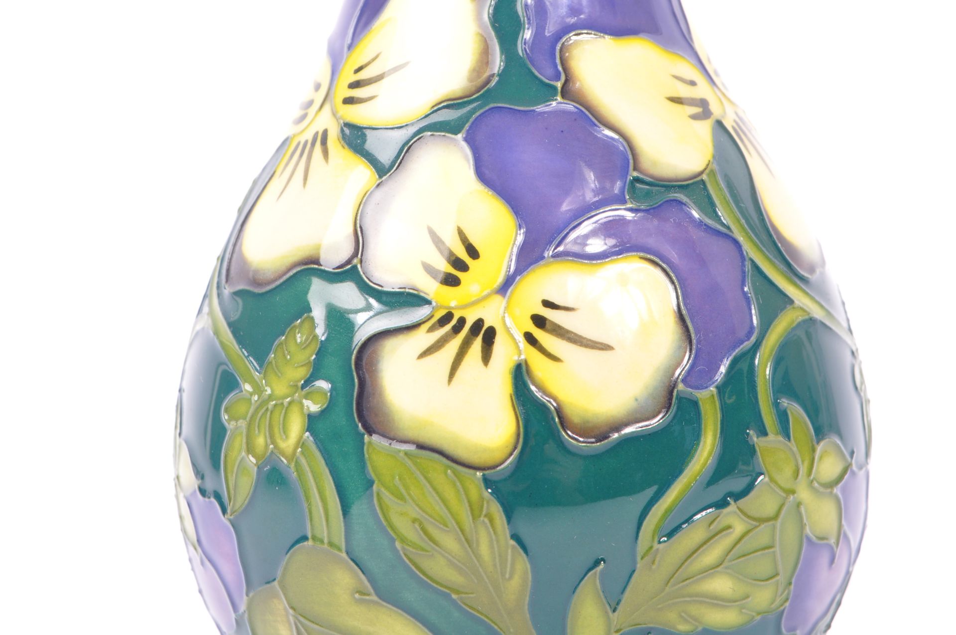 MOORCROFT - SUE POINTON - HEARTSEASE VASE - Image 5 of 6