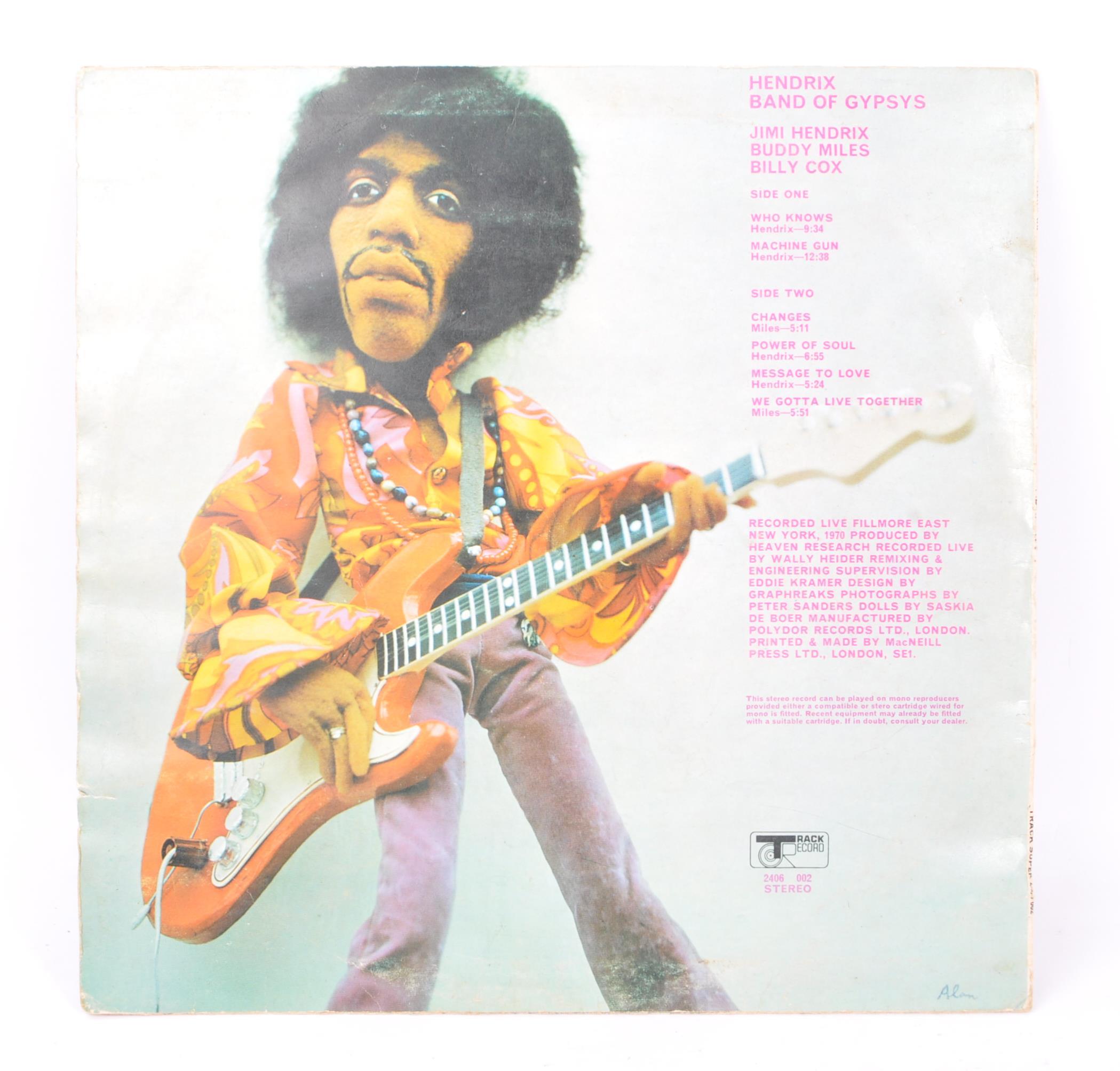 JIMI HENDRIX - BAND OF GYPSYS LP - 1970S VINYL RECORD ALBUM - Image 2 of 2