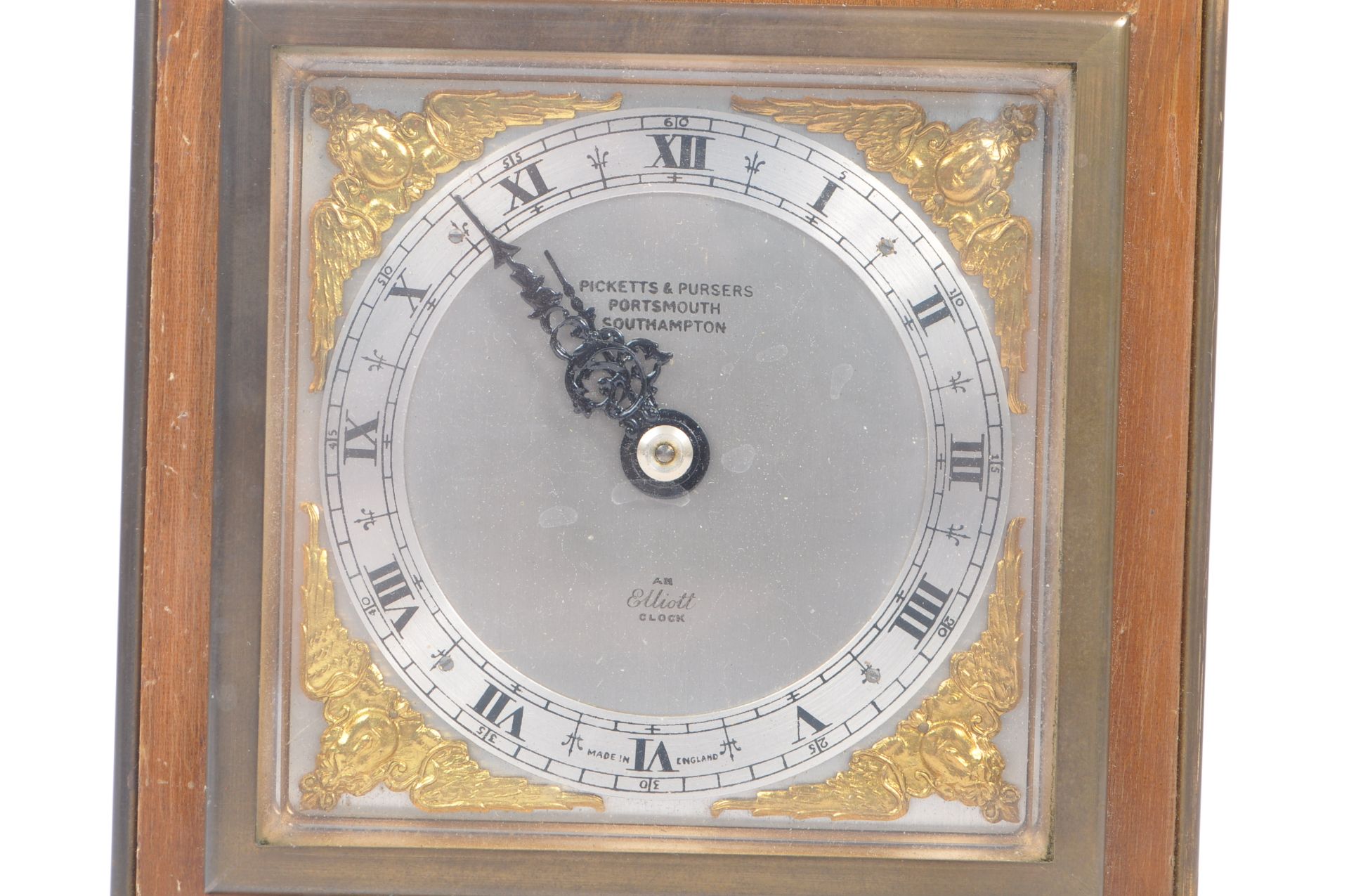 ELLIOTT - 20TH CENTURY OAK CASED MANTLE CLOCK - Bild 2 aus 5