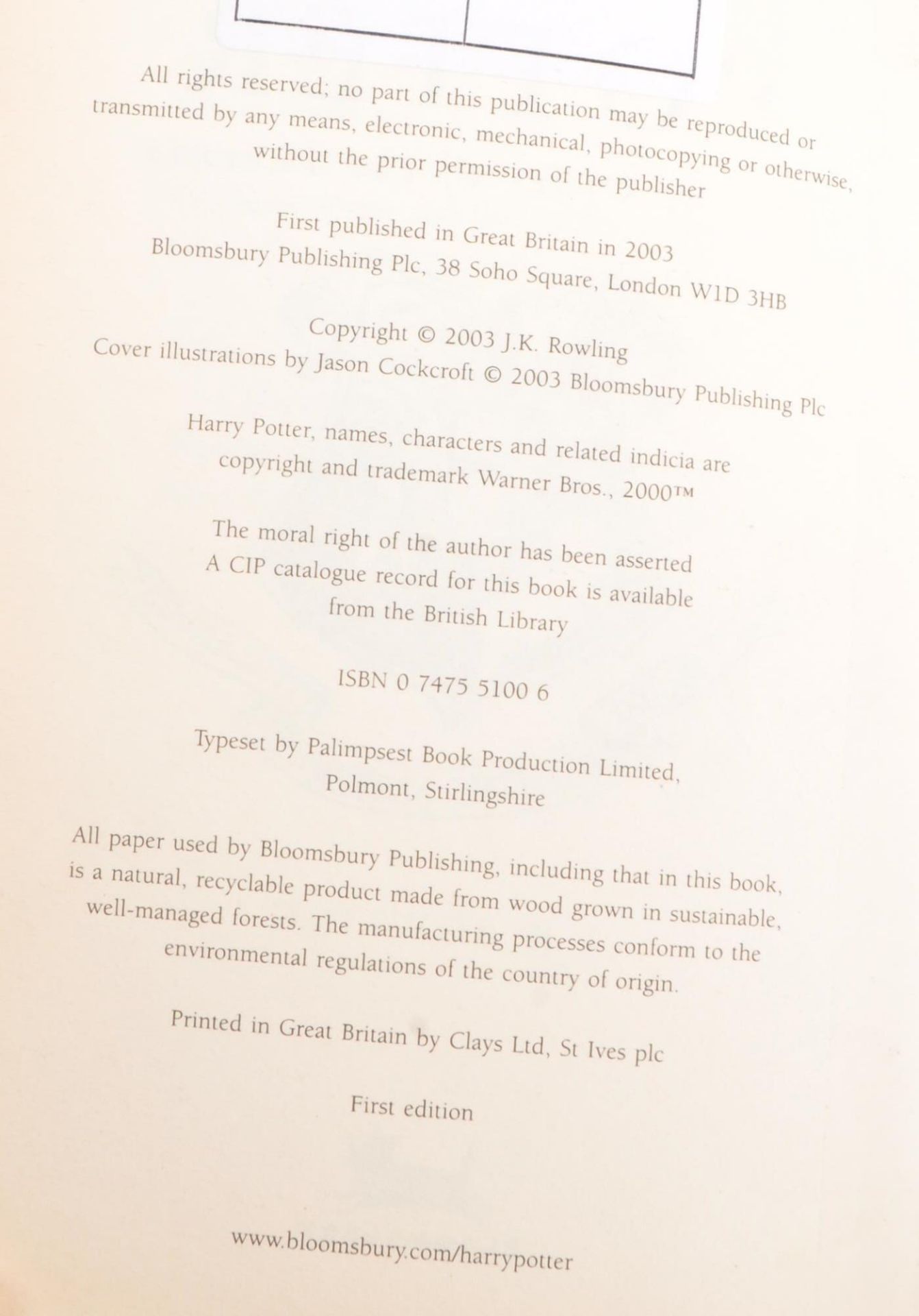 J. K. ROWLING - COLLECTION OF HARRY POTTER BOOKS - Bild 6 aus 10