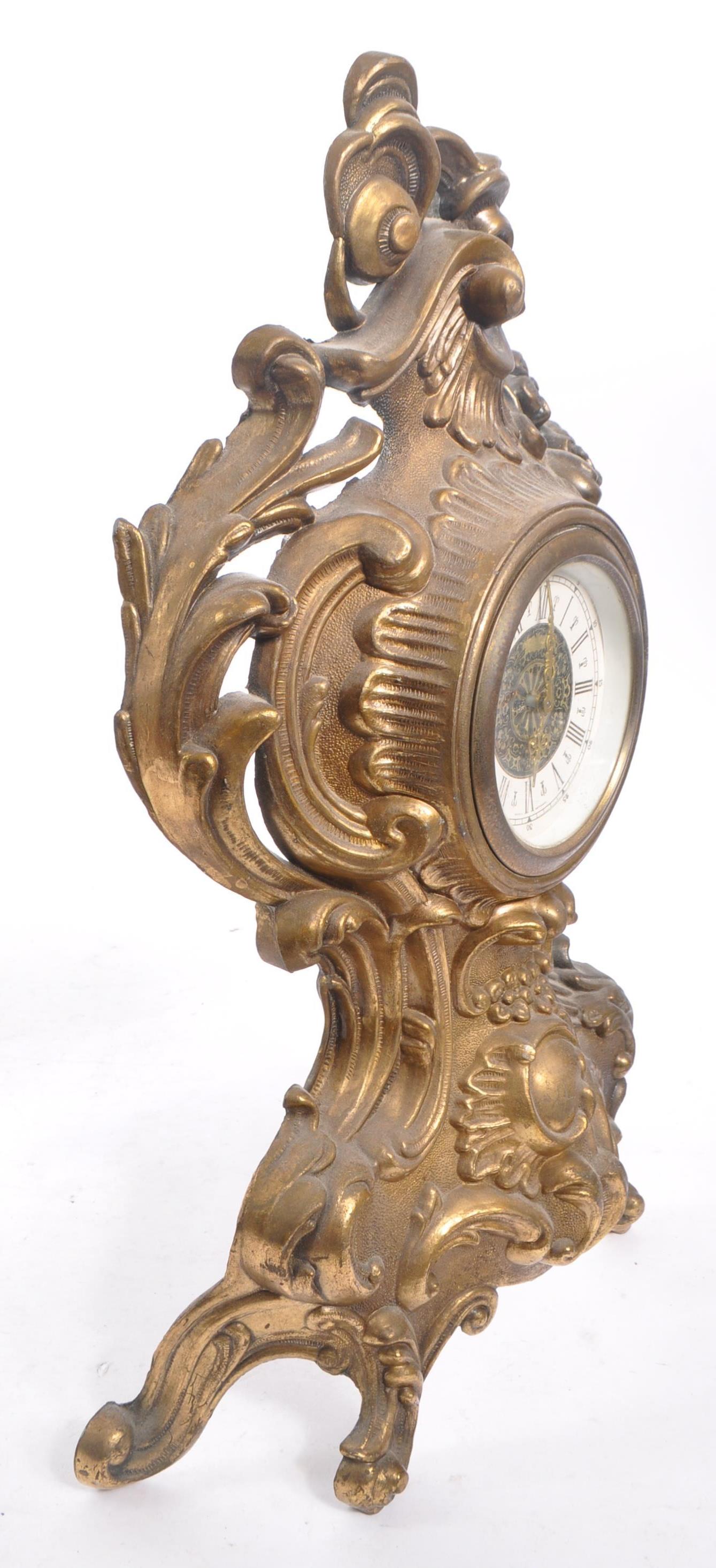 20TH CENTURY ART NOUVEAU STYLE MANTEL CLOCK - WEST GERMANY - Image 5 of 6