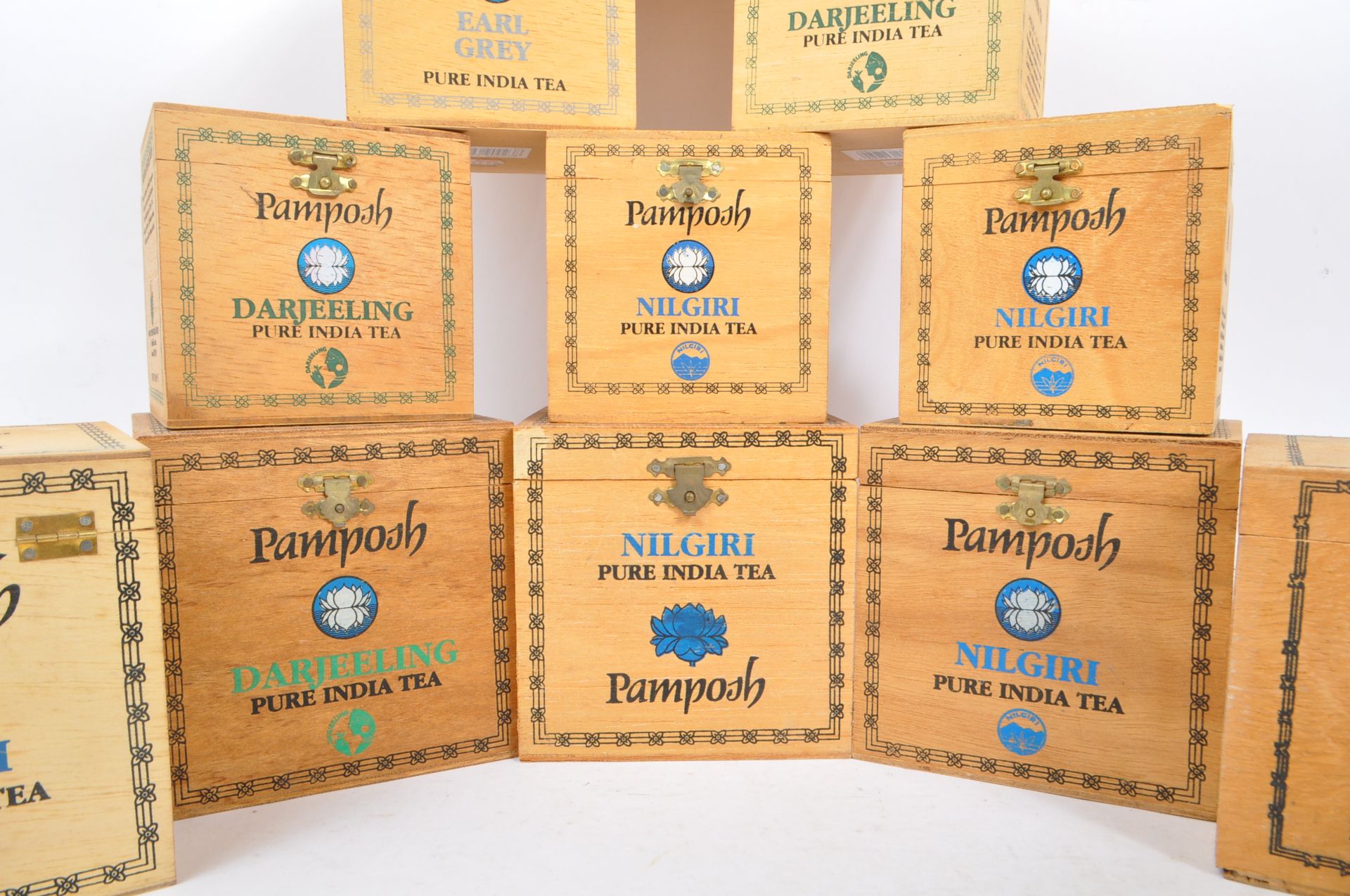 PAMPOSH - COLLECTION OF WOODEN TEA CONTAINER BOXES - Image 3 of 7