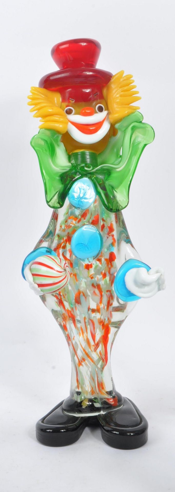 COLLECTION OF FIVE STUDIO GLASS MURANO CLOWNS - Image 4 of 7