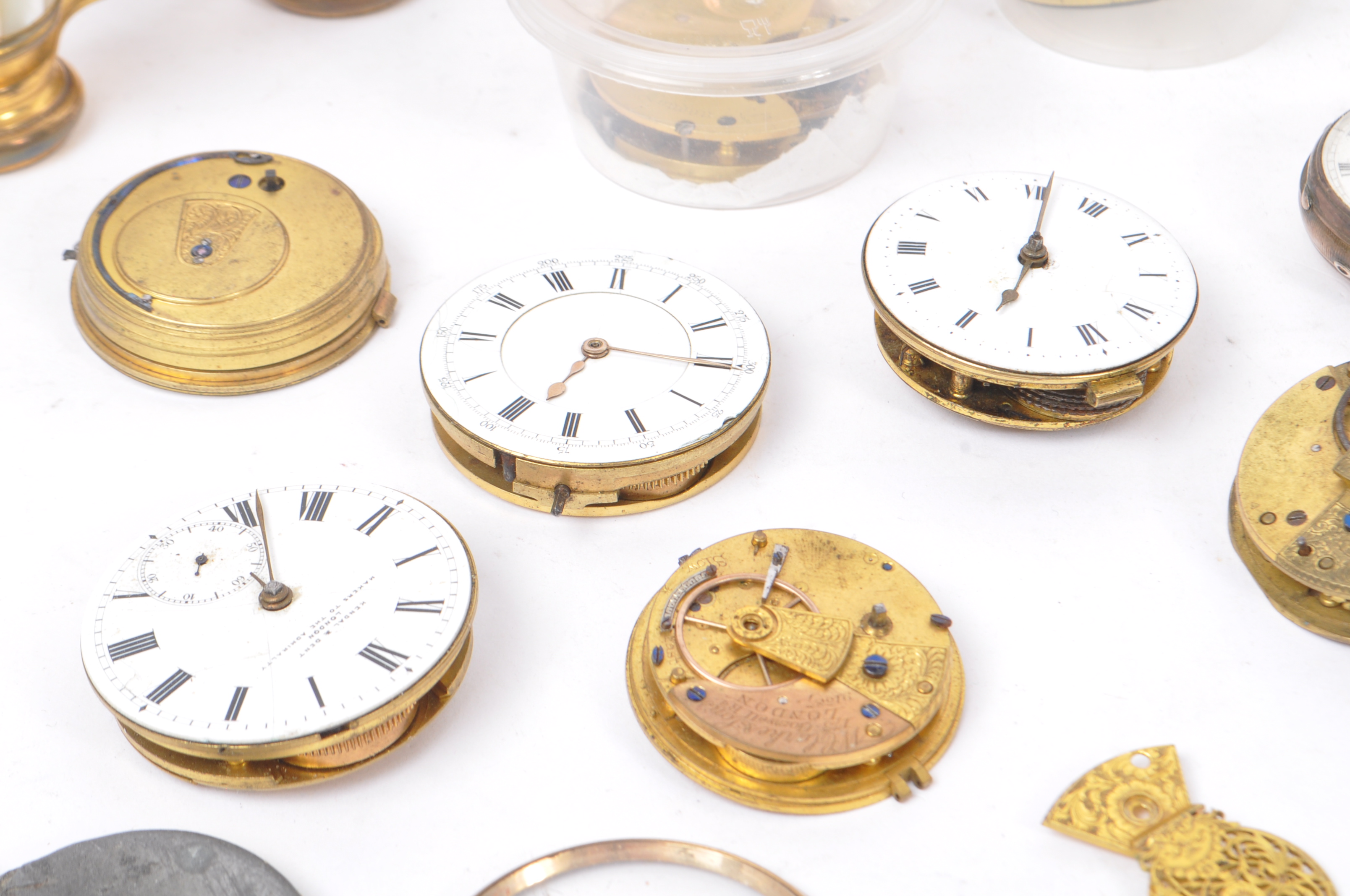 HOROLOGY INTEREST - COLLECTION OF CLOCK PARTS - Image 2 of 10
