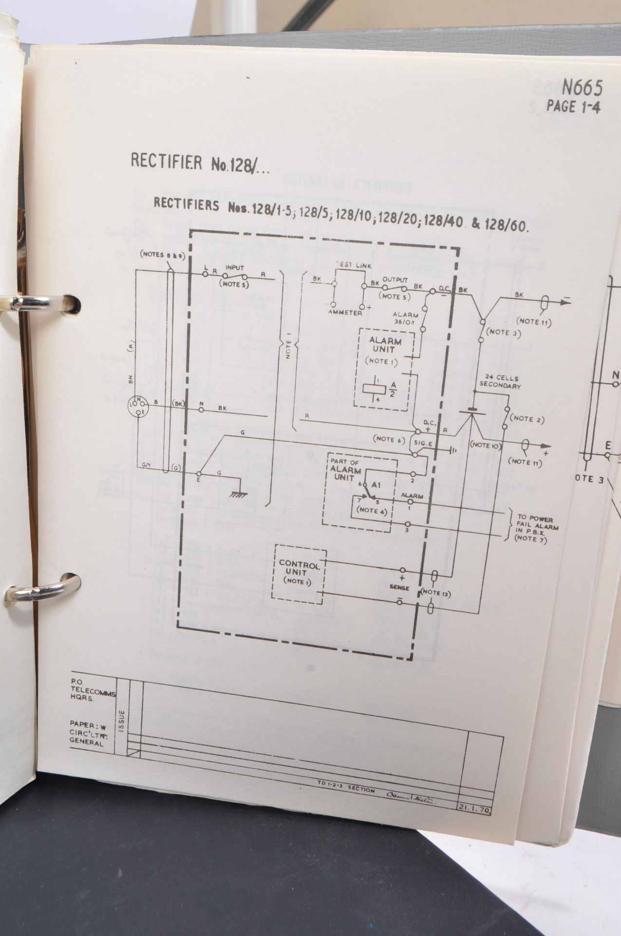 GENERAL POST OFFICE - COLLECTION OF CIRCUIT DIAGRAMS - Image 4 of 7