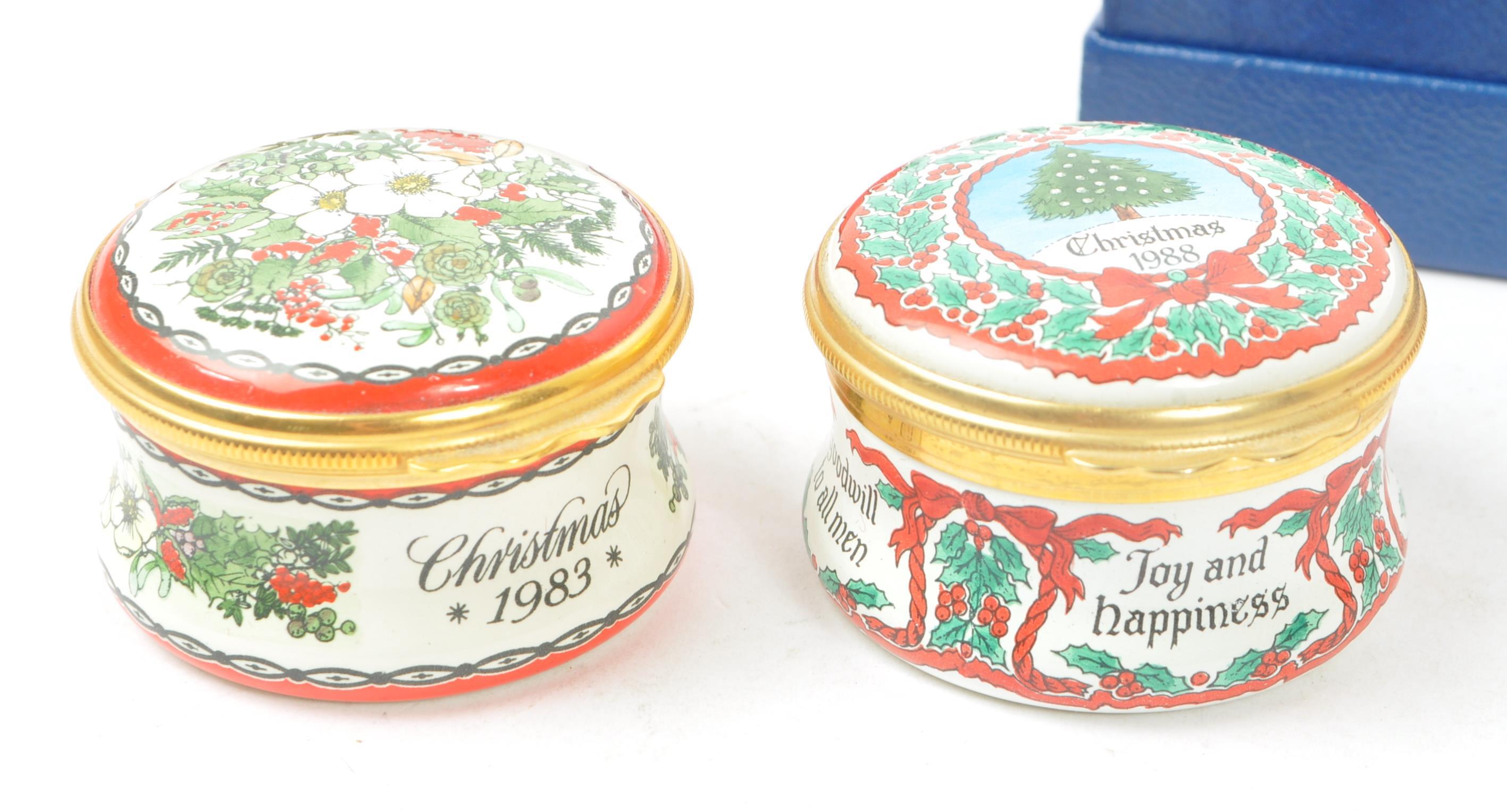 HALCYON DAYS ENAMELS - COLLECTION OF 1980S ENAMEL BOXES - Image 2 of 6