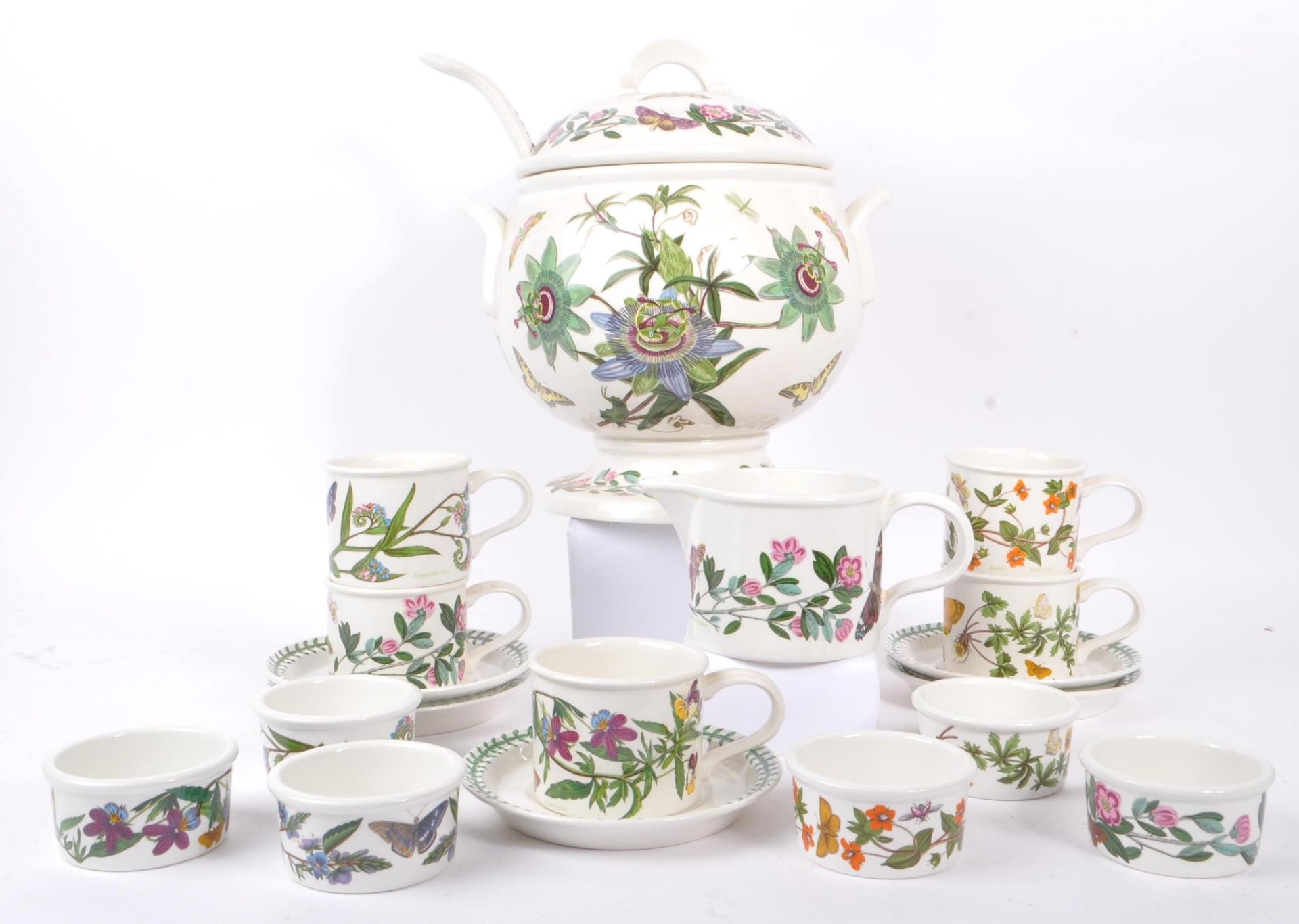 PORTMEIRION BOTANIC GARDEN TEA SERVICE W/ LARGE SOUP BOWL