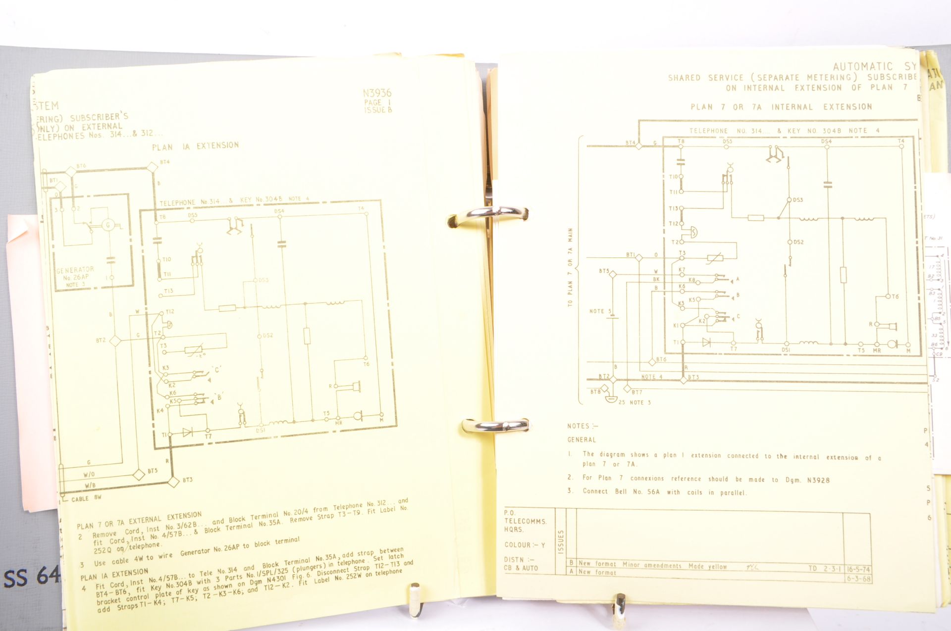 GENERAL POST OFFICE - COLLECTION OF CIRCUIT DIAGRAMS - Image 5 of 7