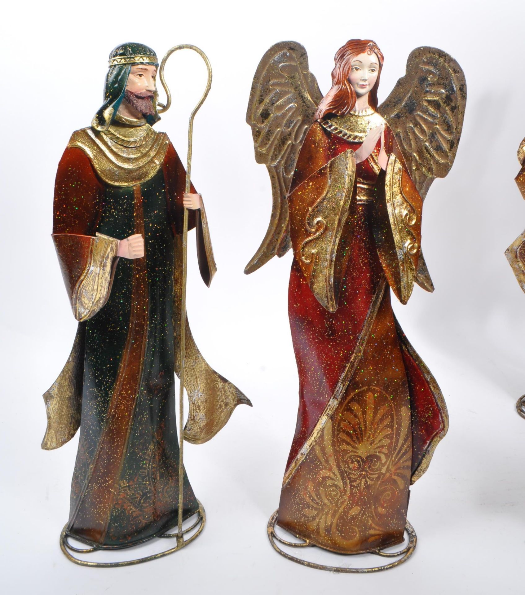 COLLECTION OF CHRISTMAS DECORATIONS RELIGIOUS FIGURES - Image 4 of 8
