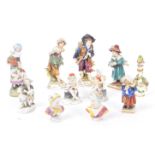 CAPODIMONTE - COLLECTION OF 19TH CENTURY PORCELAIN FIGURES