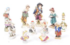 CAPODIMONTE - COLLECTION OF 19TH CENTURY PORCELAIN FIGURES