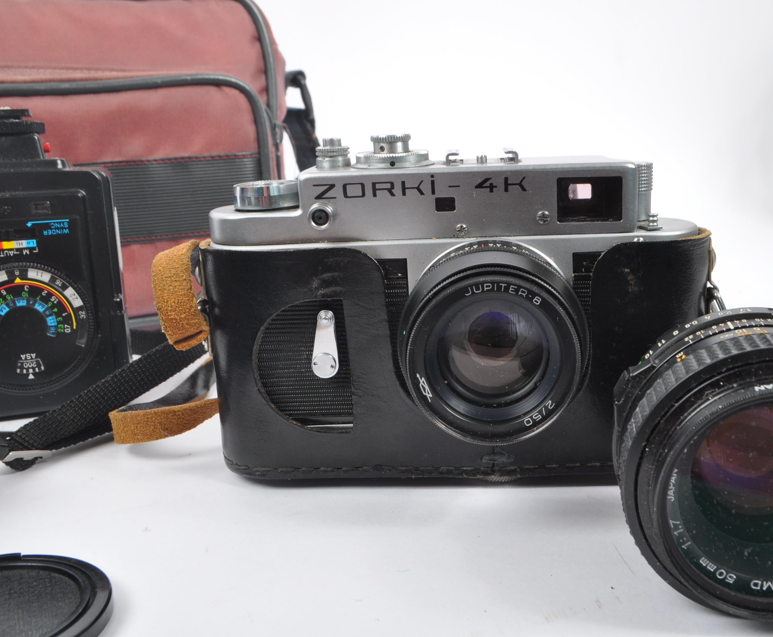 MINOLTA X700 CAMERA & A ZORKI 4K RANGEFINDER CAMERA - Image 4 of 9