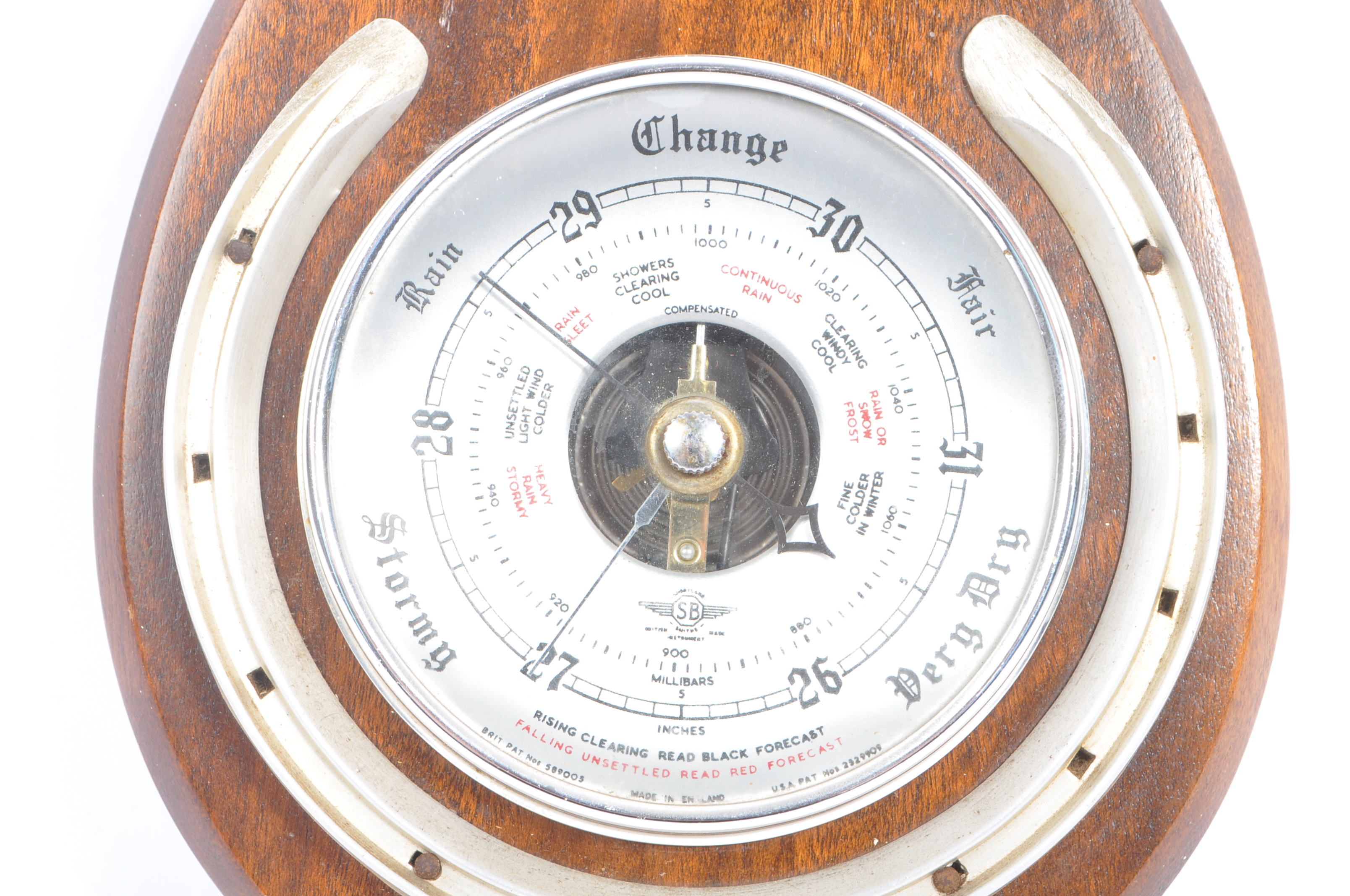 20TH CENTURY BAROMETER OF HORSESHOE SHAPE - Image 3 of 5