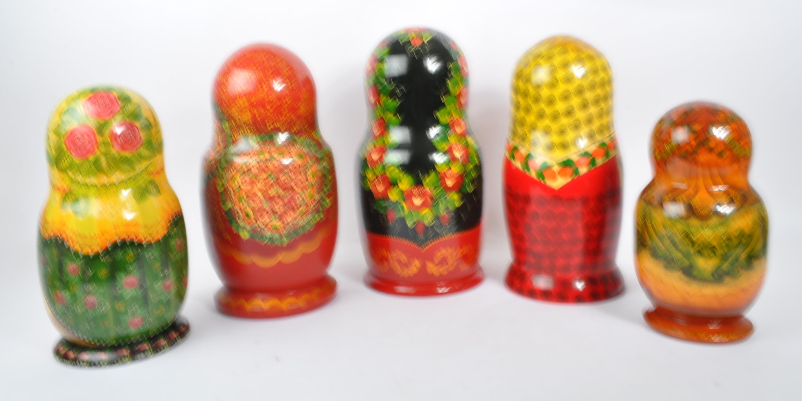 COLLECTION OF 20TH CENTURY USSR MATRYOSHKA RUSSIAN DOLLS - Image 2 of 9