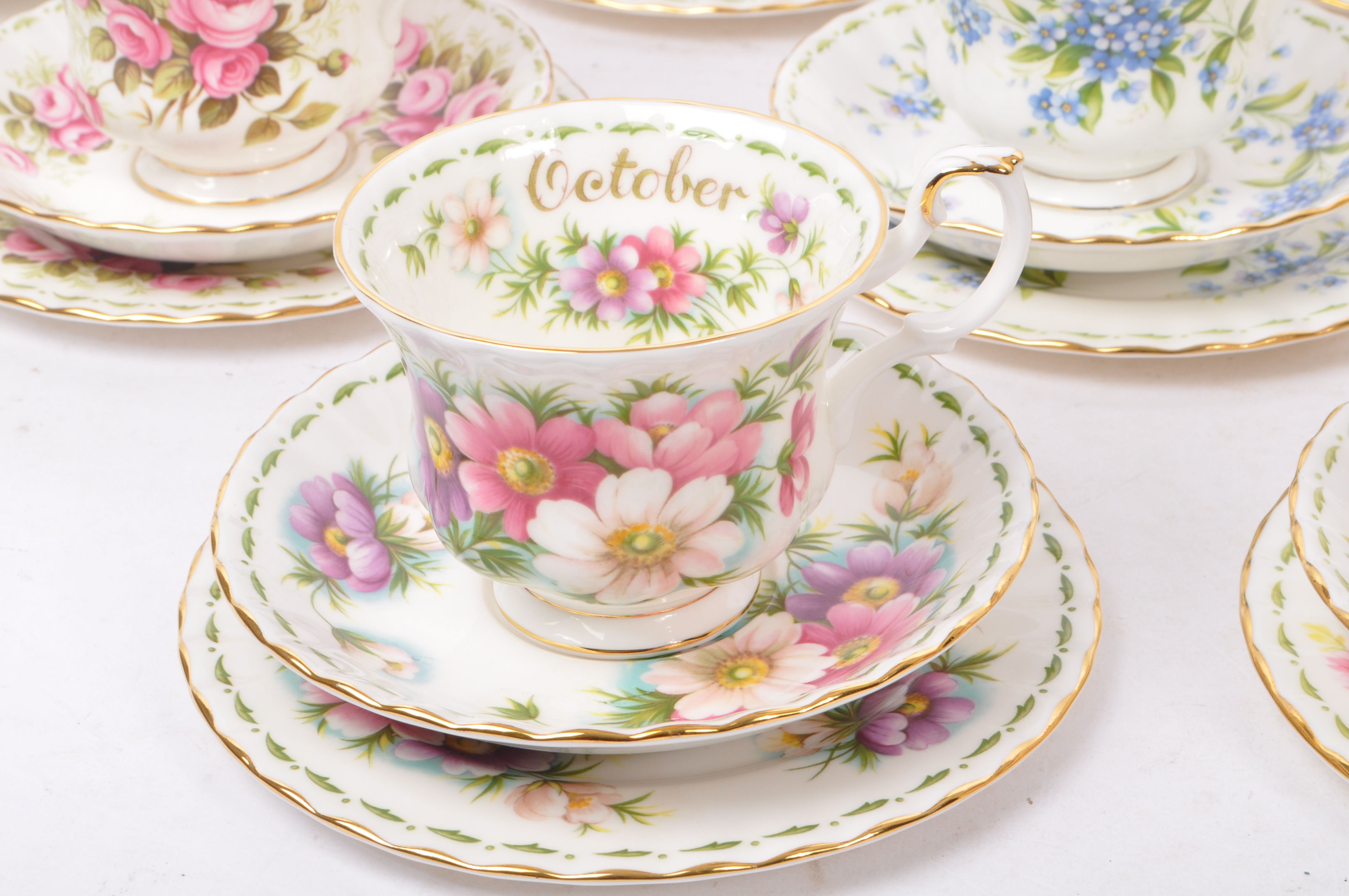 ROYAL ALBERT - FLOWER OF THE MONTH SERIES TEACUPS - Image 7 of 8