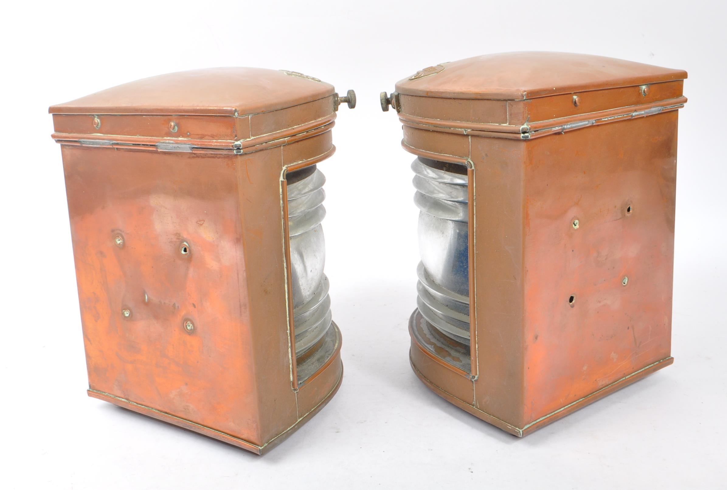 PAIR OF EARLY 20TH CENTURY SHIPS NAVIGATION LAMPS - Image 3 of 7