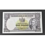 RESERVE BANK OF NEW ZEALAND UNCIRCULATED 1940S £1 NOTE