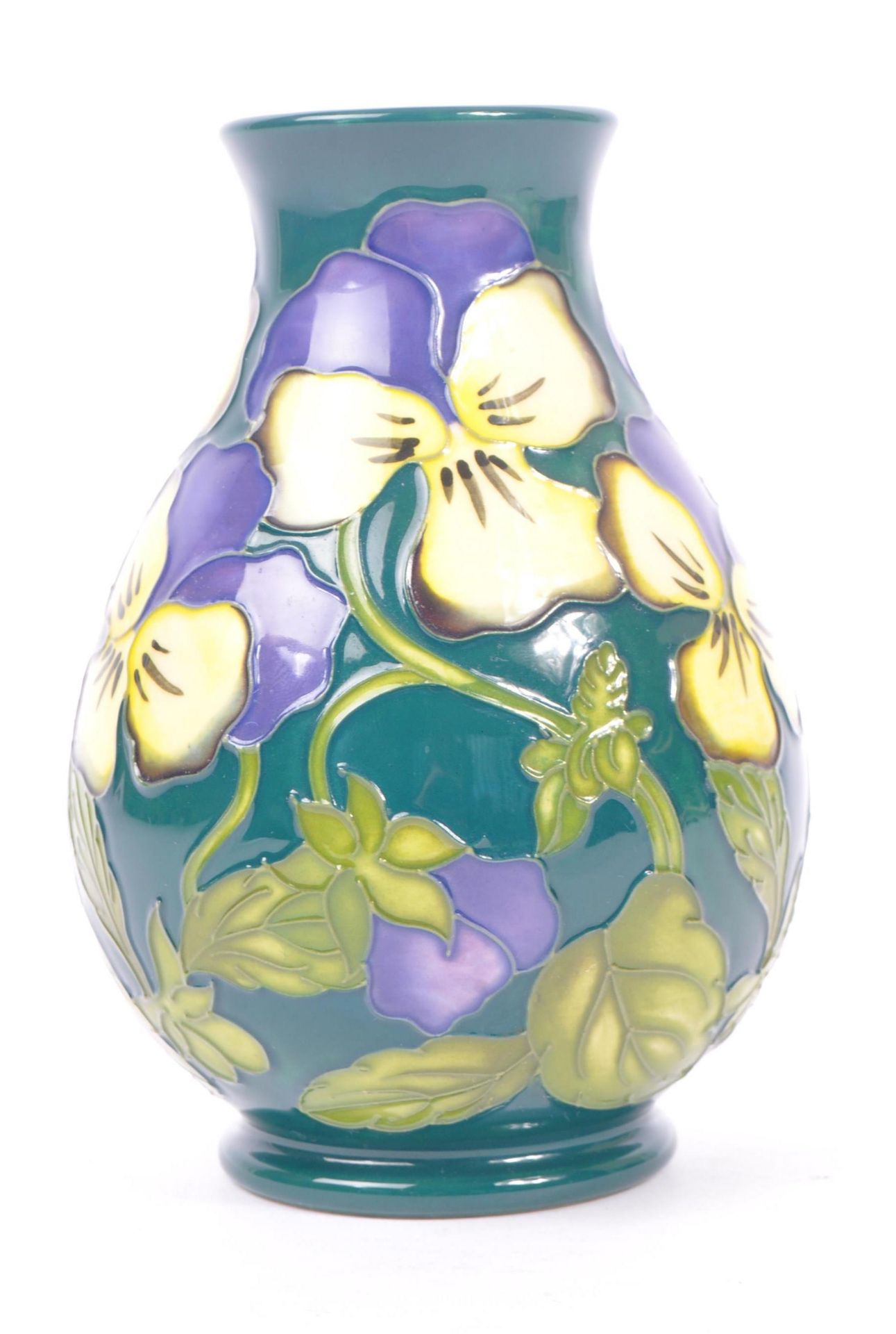 MOORCROFT - SUE POINTON - HEARTSEASE VASE - Image 3 of 6