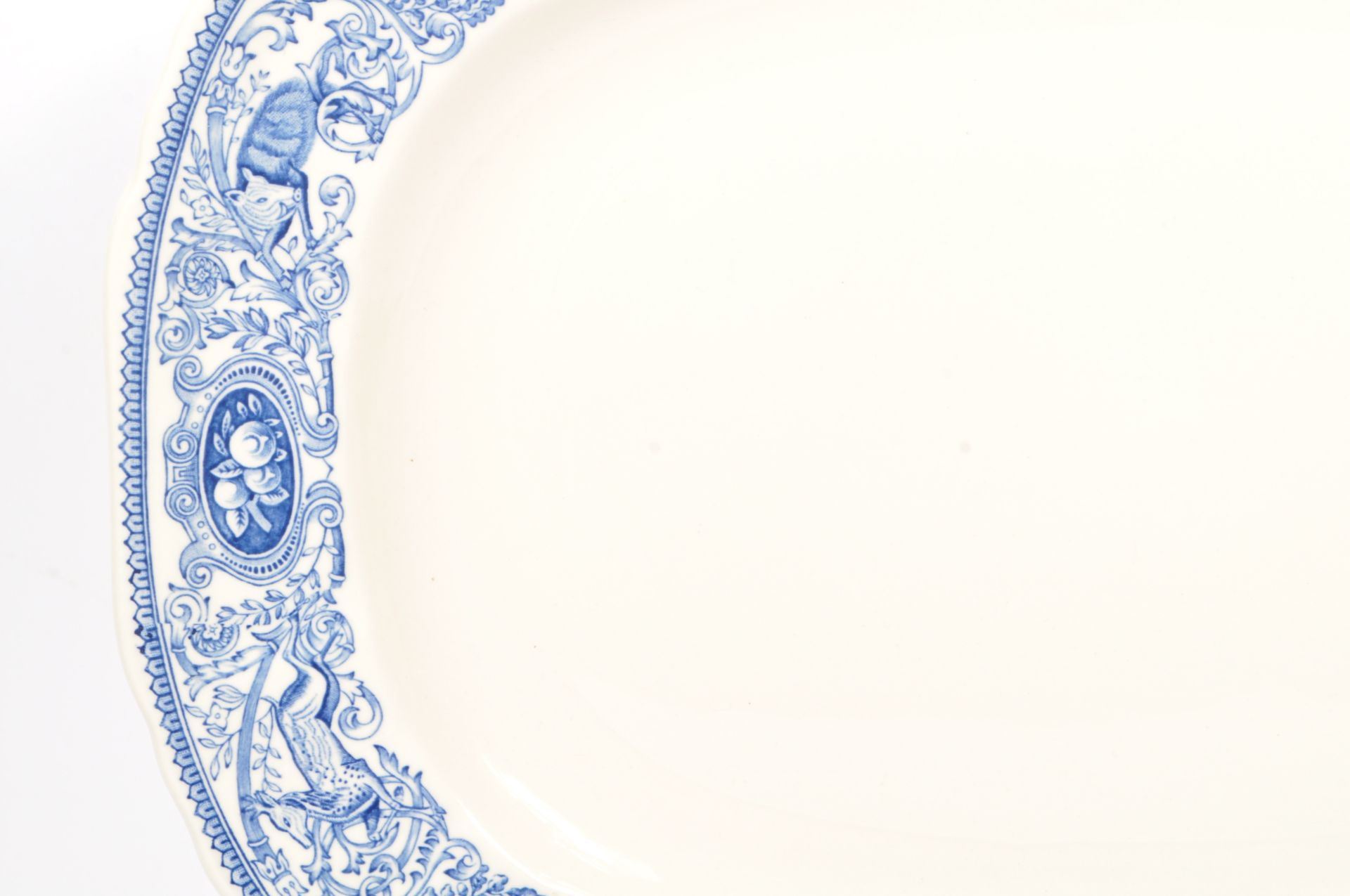 MULBERRY BLUE & WHITE CHINA PLATTER - Image 3 of 7