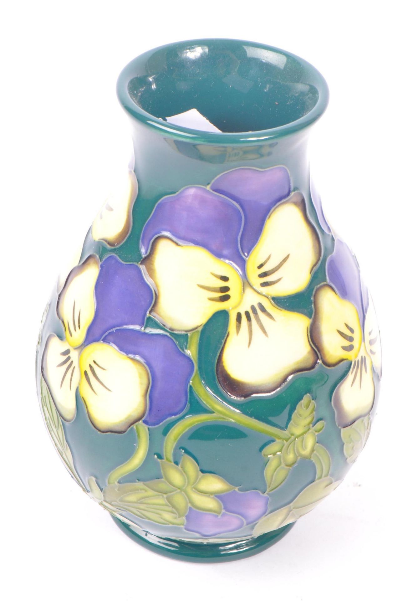 MOORCROFT - SUE POINTON - HEARTSEASE VASE - Image 4 of 6