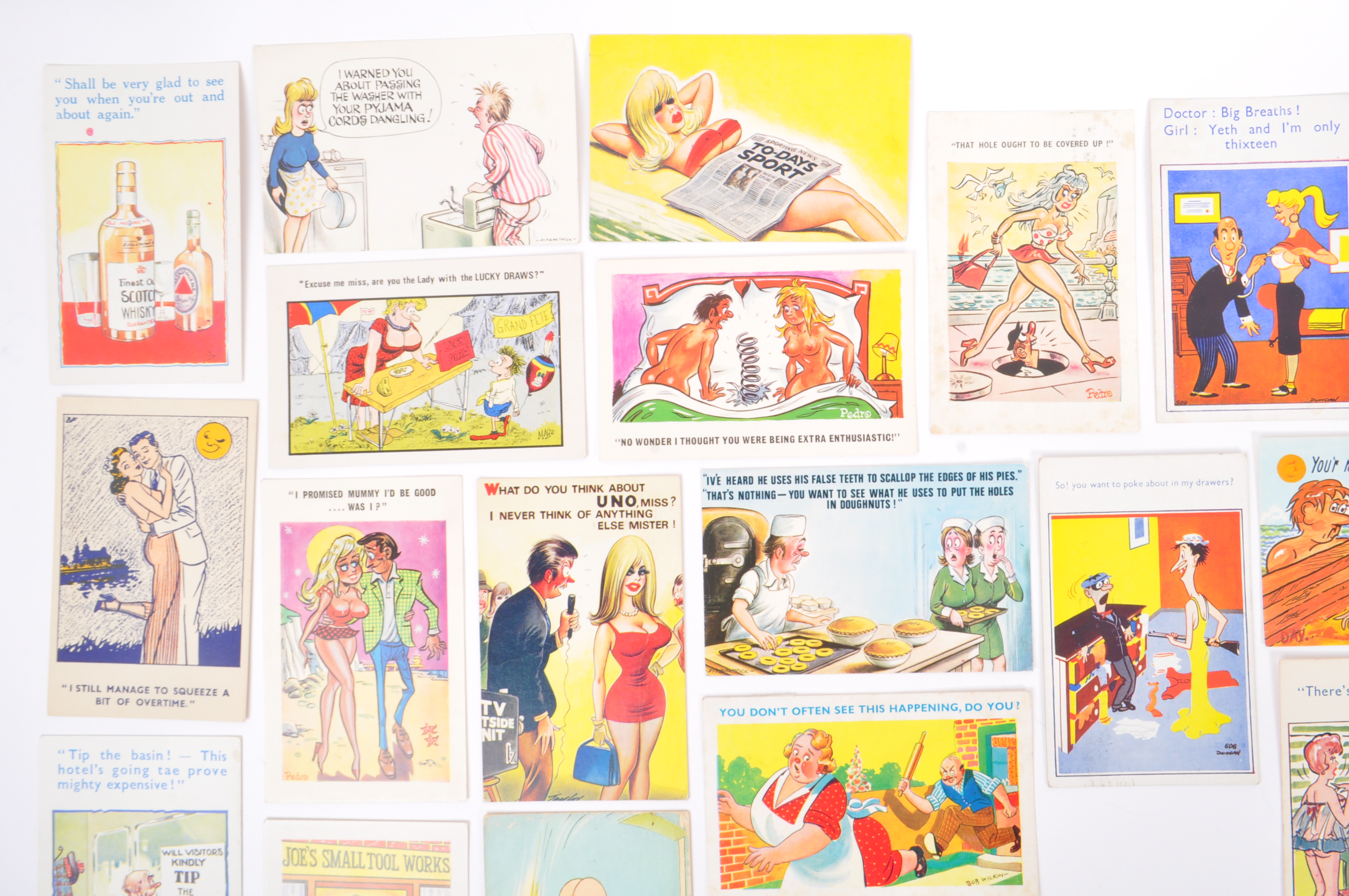MID 20TH CENTURY & LATER COMIC INNUENDO POSTCARDS - Image 6 of 9