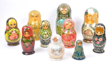 RUSSIAN USSR MATRYOSHKA GRADUATING NEST OF TABLES