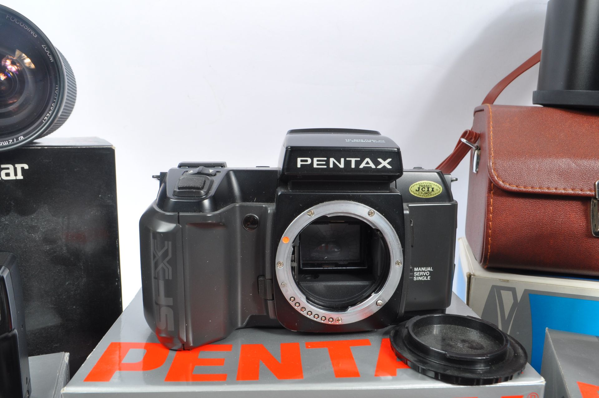 PENTAX - 1980S BOXED SFX SLR CAMERA & LENSES - Image 6 of 8
