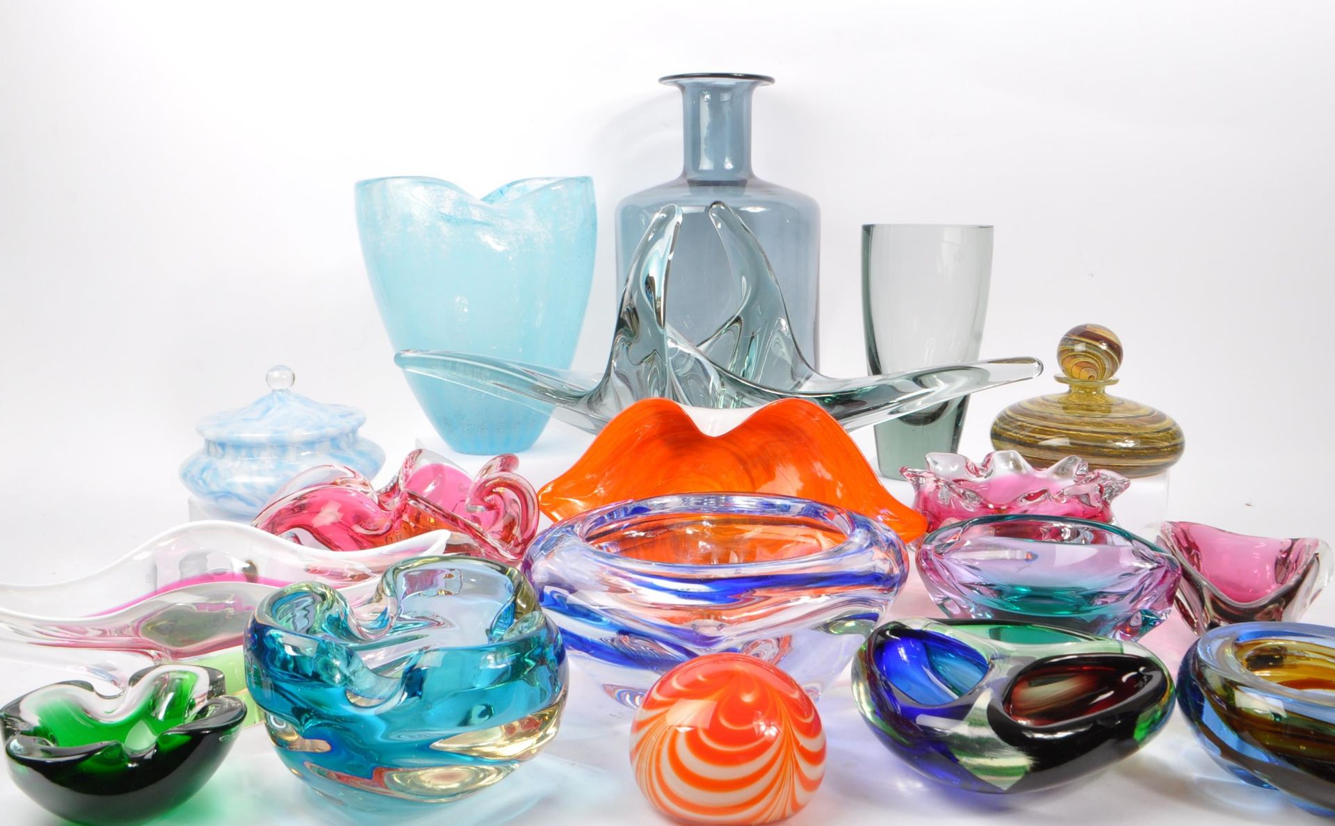 MURANO / CHRIBSKA - COLLECTION OF MID CENTURY STUDIO ART GLASS