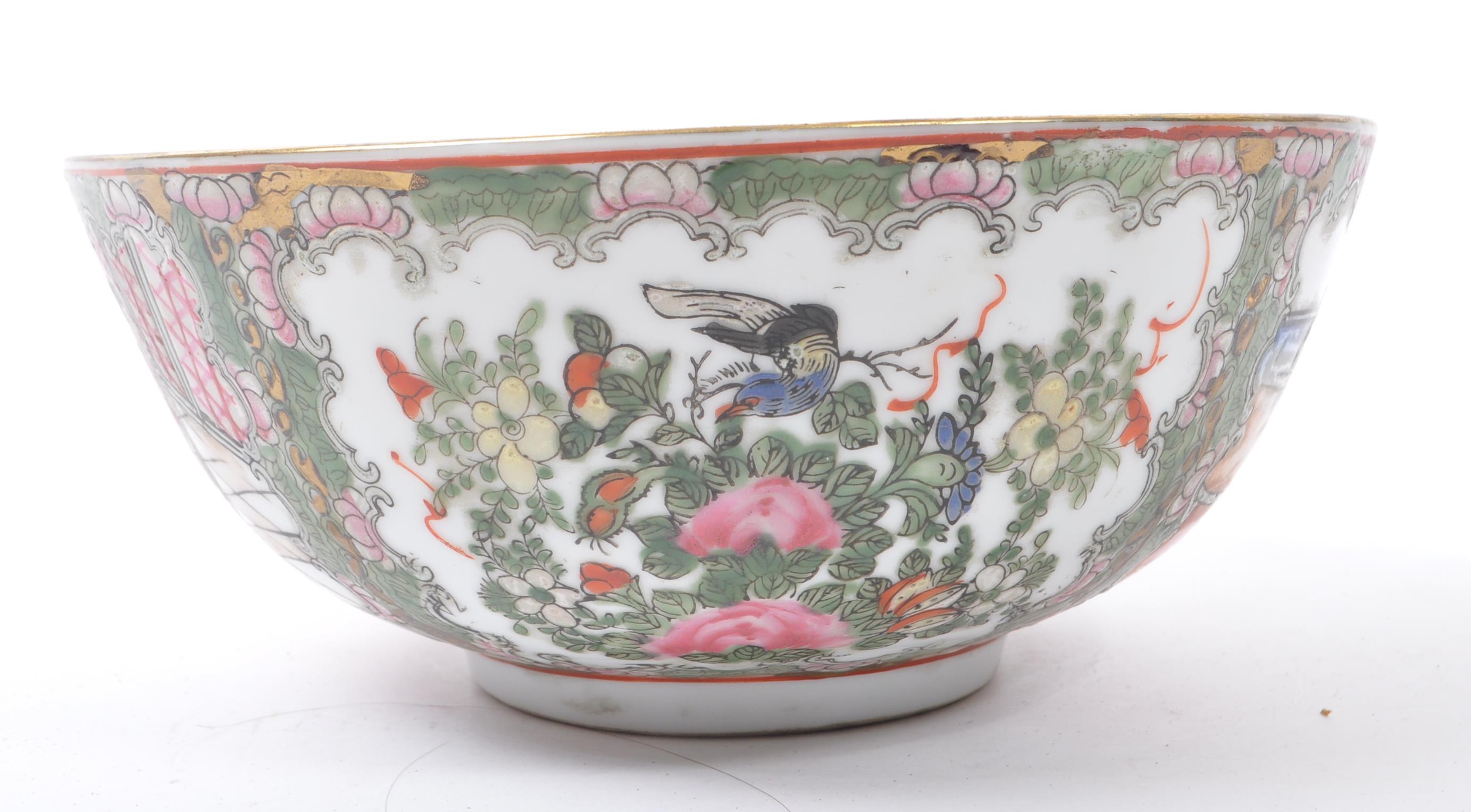 19TH CENTURY CHINESE PORCELAIN FAMILLE ROSE BOWL - Image 6 of 9