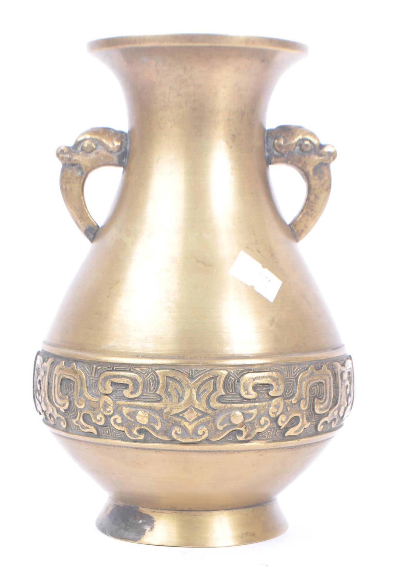 EARLY 20TH CENTURY CHINESE BRASS VASE - Image 3 of 6