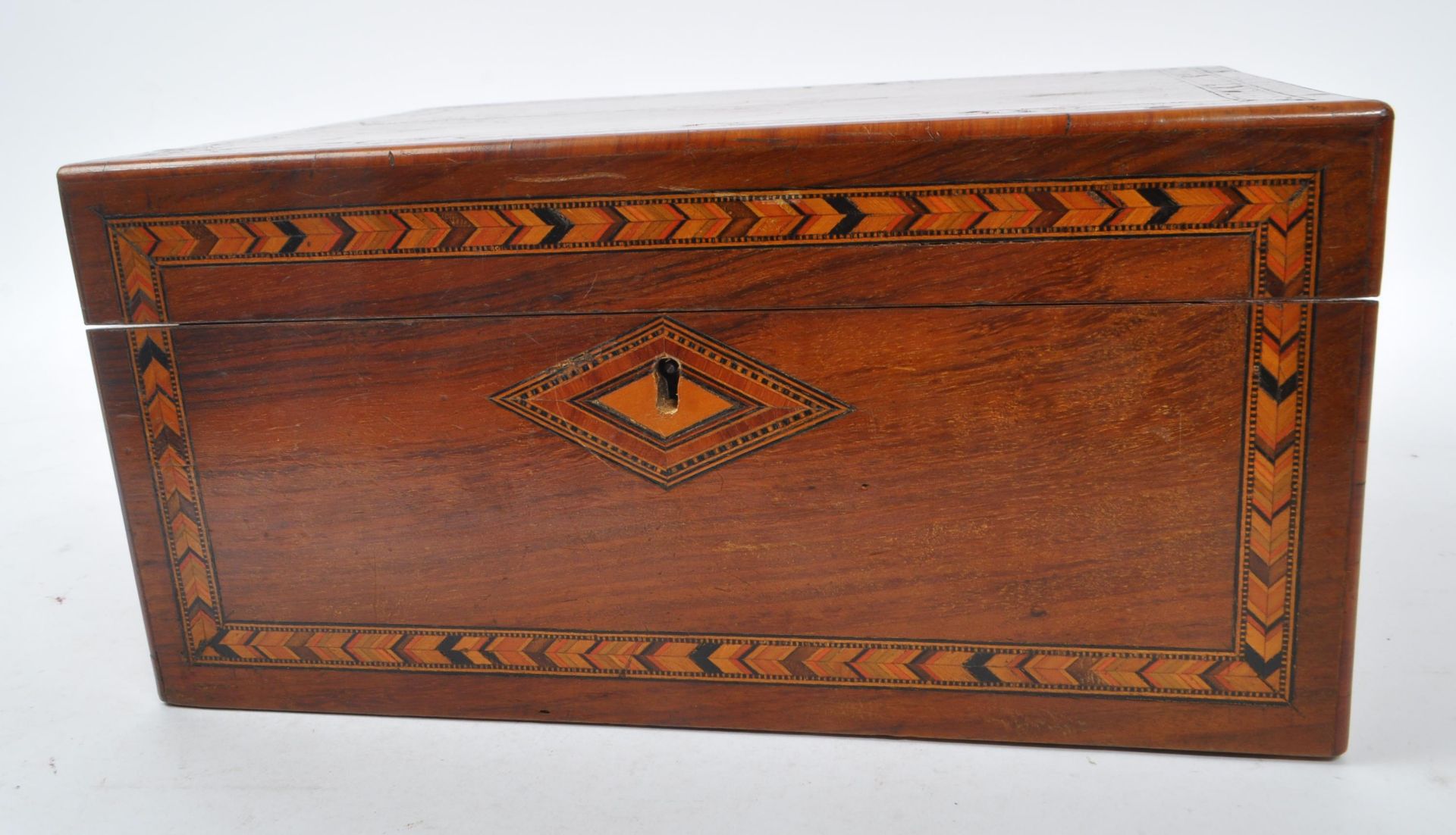 VICTORIAN MAHOGANY INLAID WRITING SLOPE - Bild 8 aus 9