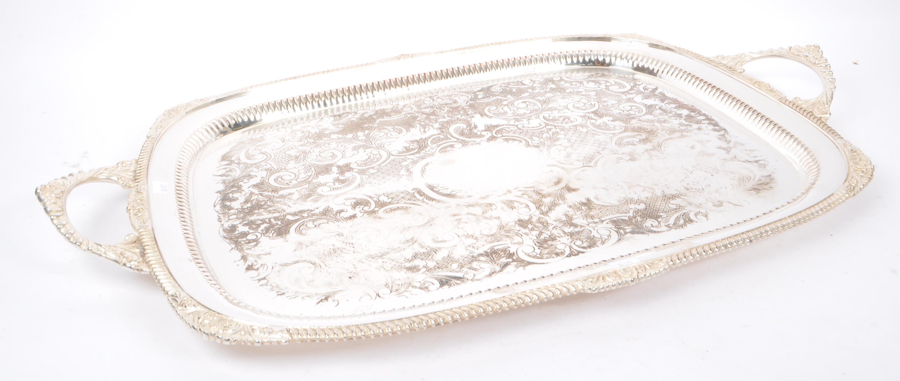 POSTON PRODUCTS LTD LONSDALE SILVER PLATE TRAY - Image 5 of 8