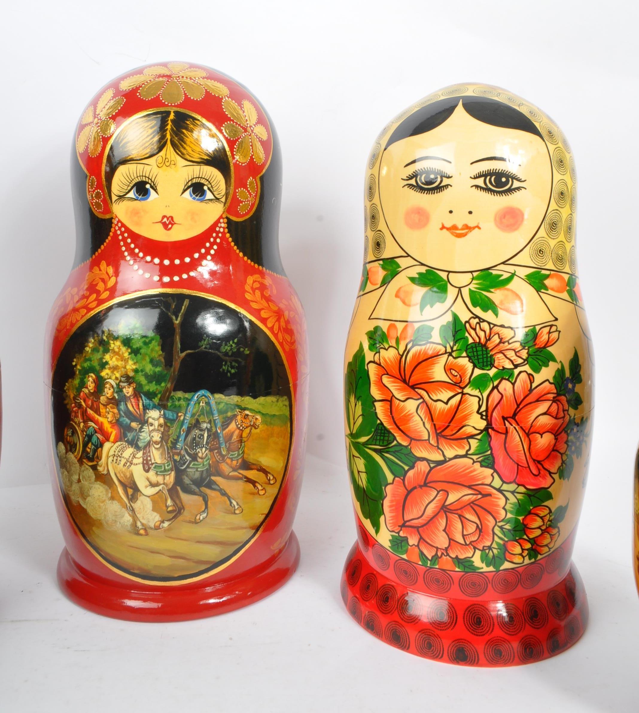 COLLECTION OF 20TH CENTURY USSR MATRYOSHKA RUSSIAN DOLLS - Image 4 of 9