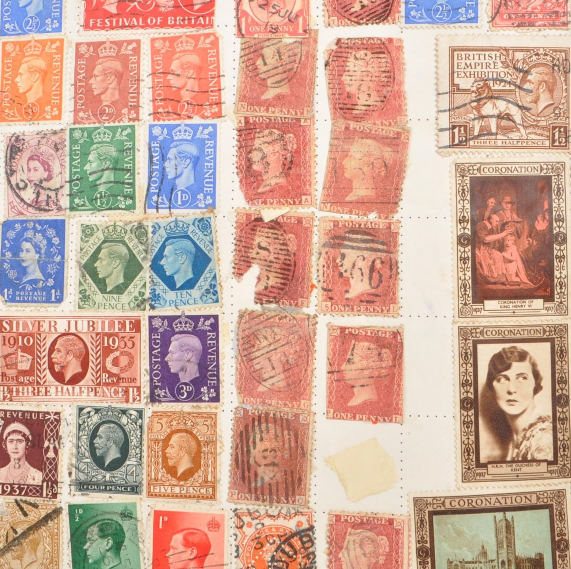 COLLECTION OF STAMPS INCLUDING 16 PENNY REDS - Bild 3 aus 8