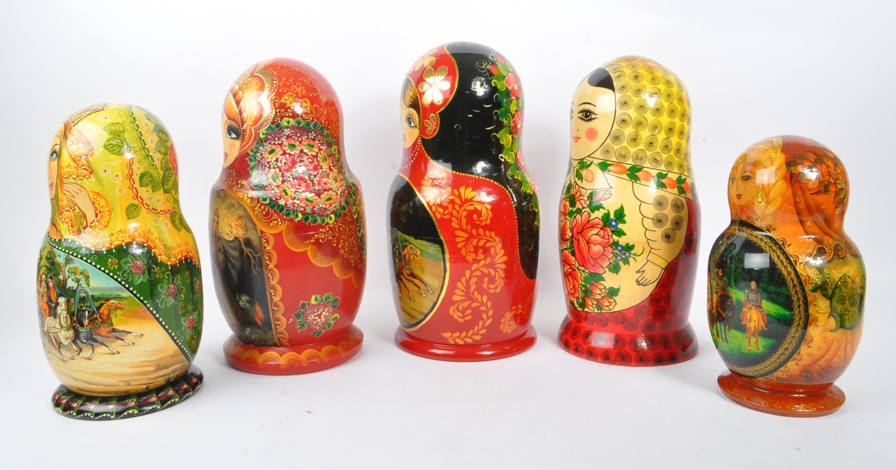 COLLECTION OF 20TH CENTURY USSR MATRYOSHKA RUSSIAN DOLLS - Image 7 of 9