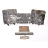COLLECTION OF EARLY 20TH CENTURY ELECTRICAL PLAQUES
