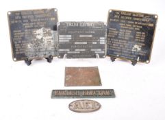COLLECTION OF EARLY 20TH CENTURY ELECTRICAL PLAQUES