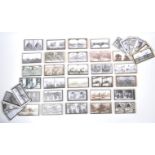 COLLECTION OF THIRTY NINE SOCIAL HISTORY STEREOGRAPHS