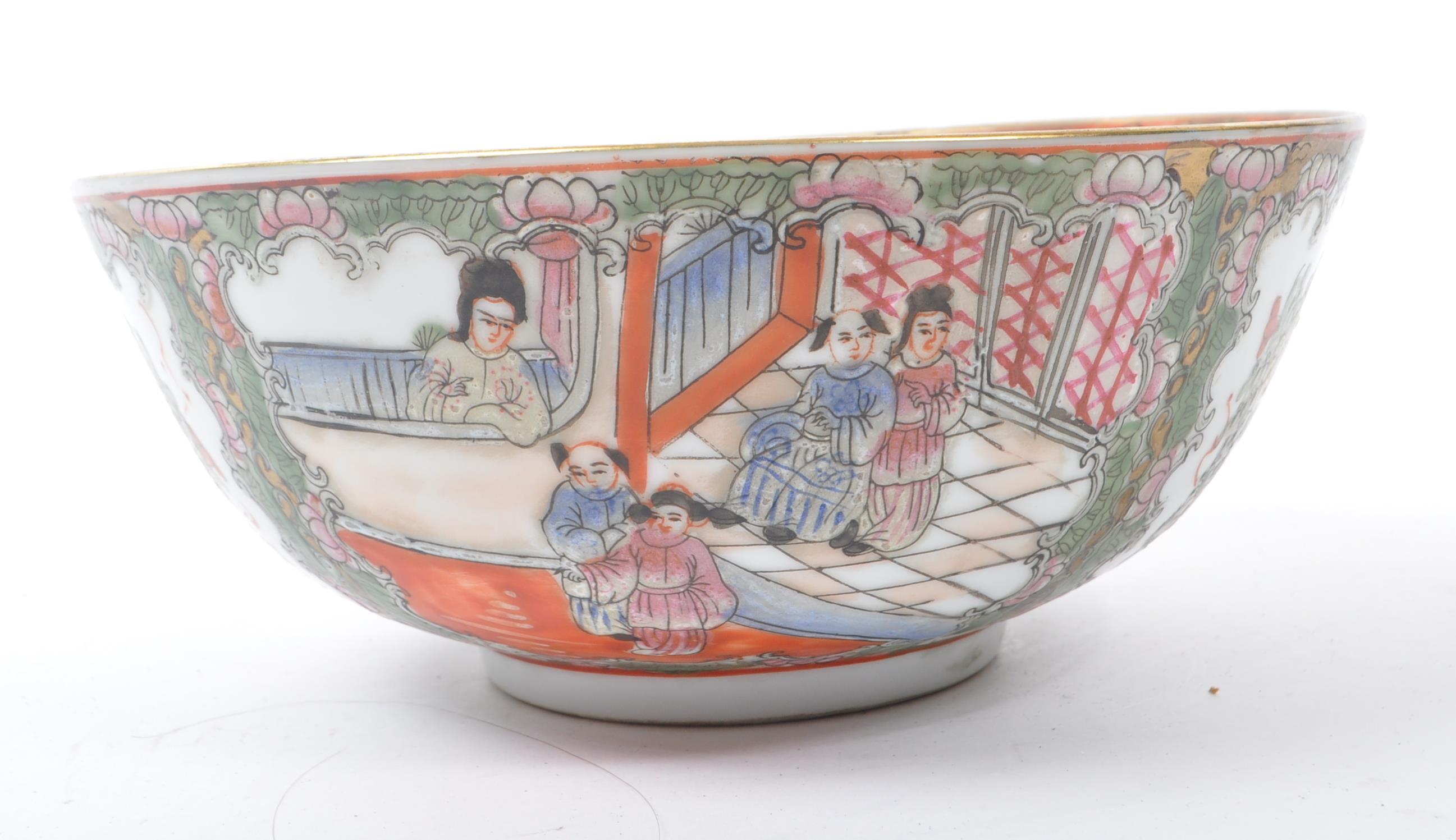 19TH CENTURY CHINESE PORCELAIN FAMILLE ROSE BOWL - Image 5 of 9