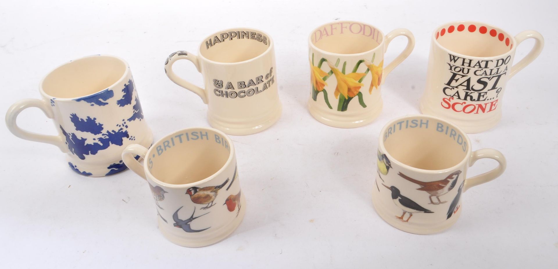 EMMA BRIDGEWATER - COLLECTION OF SIX CERAMIC MUGS - Bild 2 aus 8