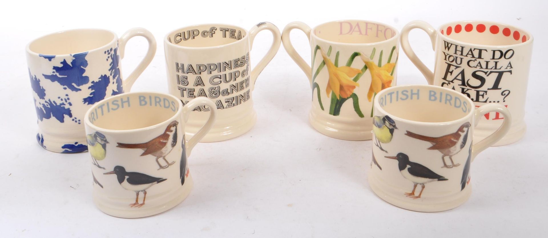 EMMA BRIDGEWATER - COLLECTION OF SIX CERAMIC MUGS - Bild 5 aus 8