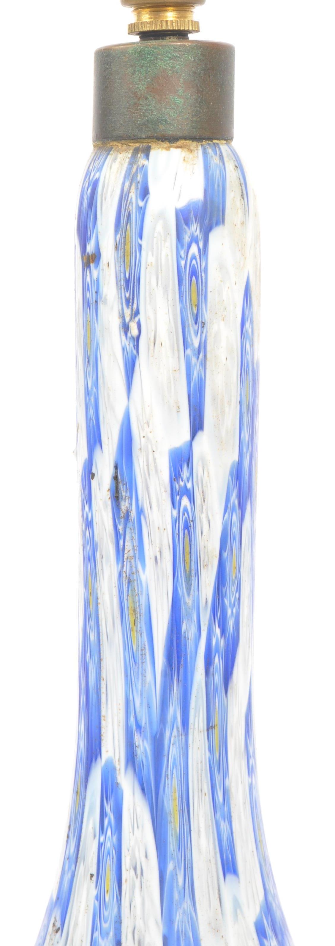 MURANO MANNER ART GLASS MILLEFIORI TABLE LAMP - Image 6 of 7