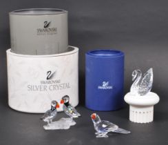 SWAROVSKI - COLLECTION OF CRYSTAL BIRD FIGURES